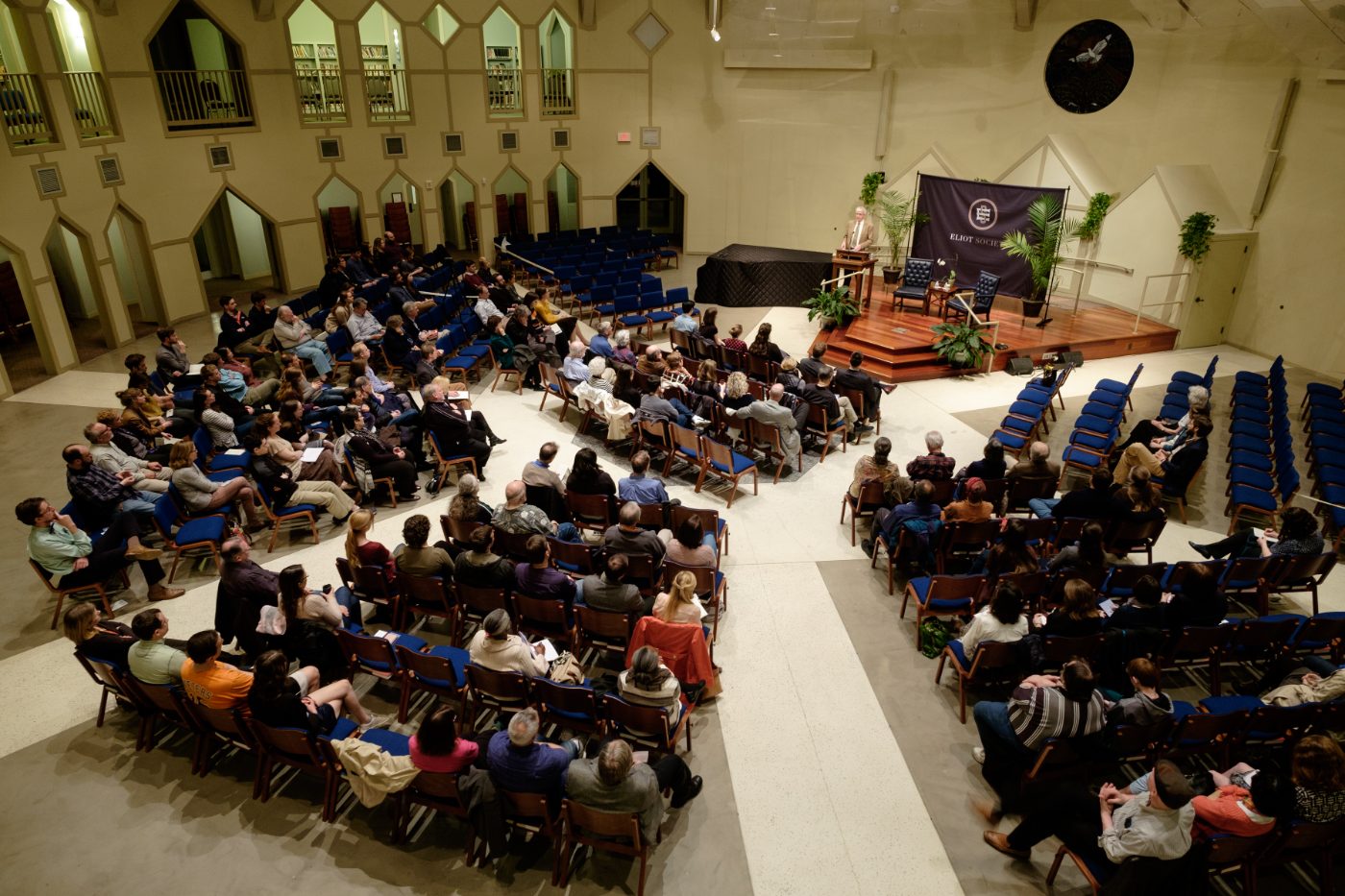 A full house at an Eliot Society lecture